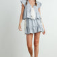 Breezy Ruffle Tie-Front Top