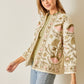 Bohemian Florals Printed Slub Jacket