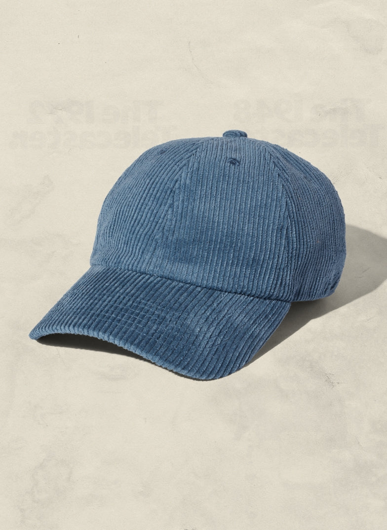 Corduroy Baseball Hat - Slate Blue
