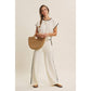 White Mocha Contrast Top