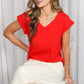 Brianna Embroidery Accent Knit Top
