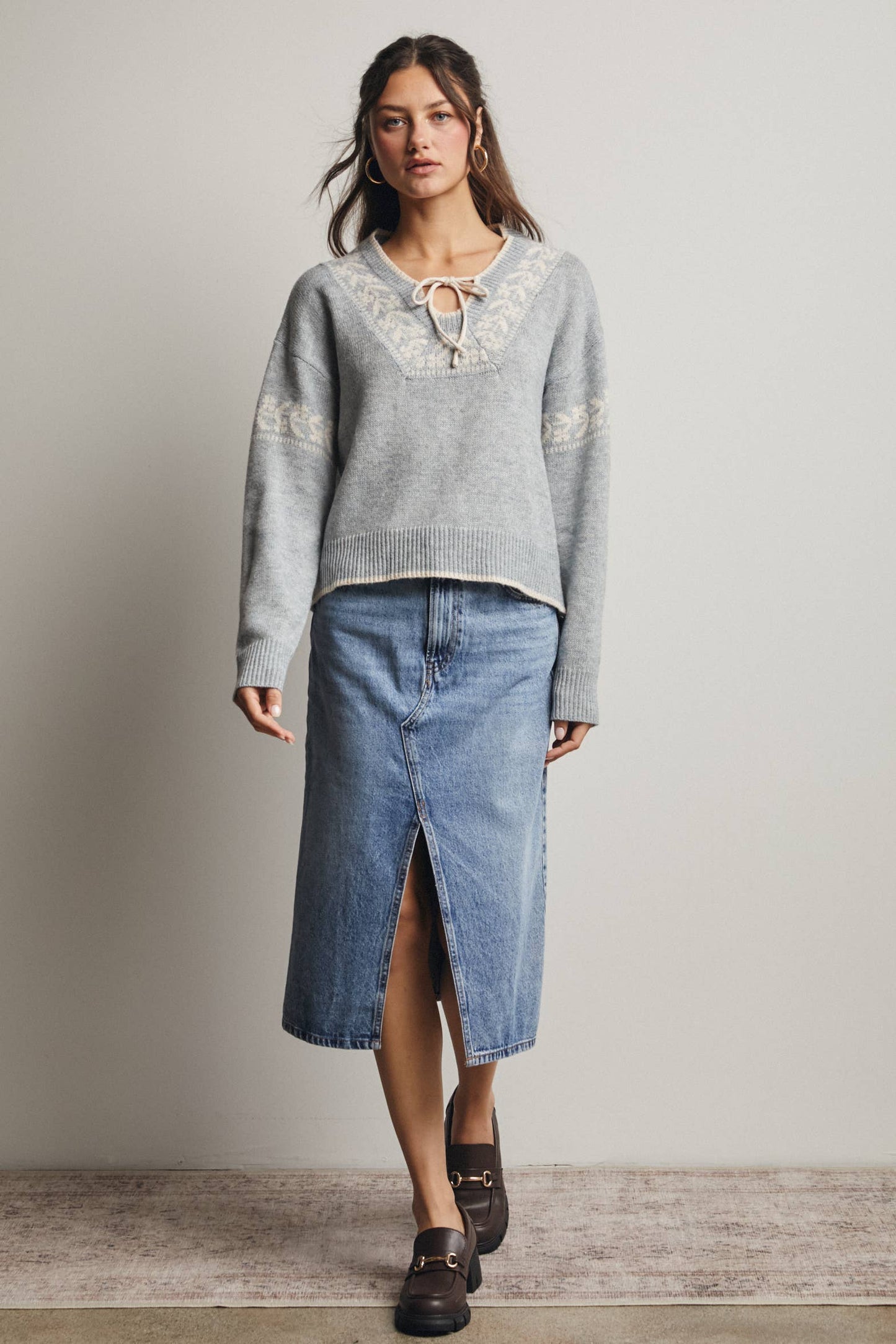 Misty Shoreline Sweater