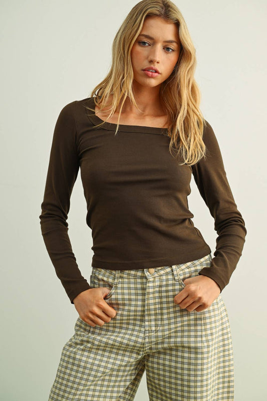 Grounded Essential Cotton Top