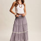 Townhomes Striped Smocked Maxi Skirt