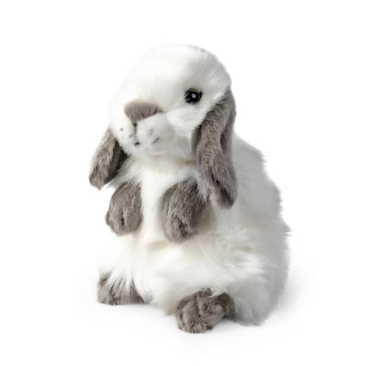 Sitting Grey-Eared Bunny Stuffed Animal