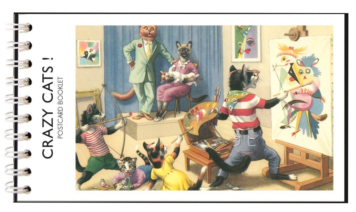 CRAZY CATS! Postcard Booklet