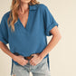 Jamie Collared Casual Top