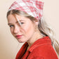 Plaid Triangle Head Scarf