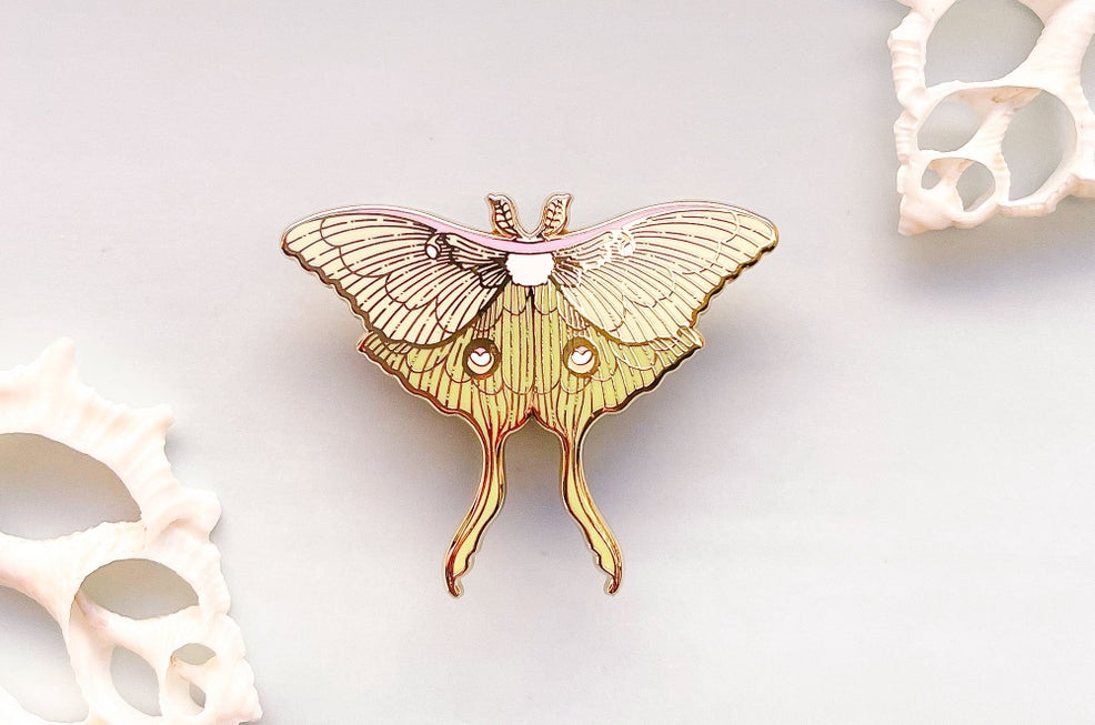 Luna Moth Enamel Pin