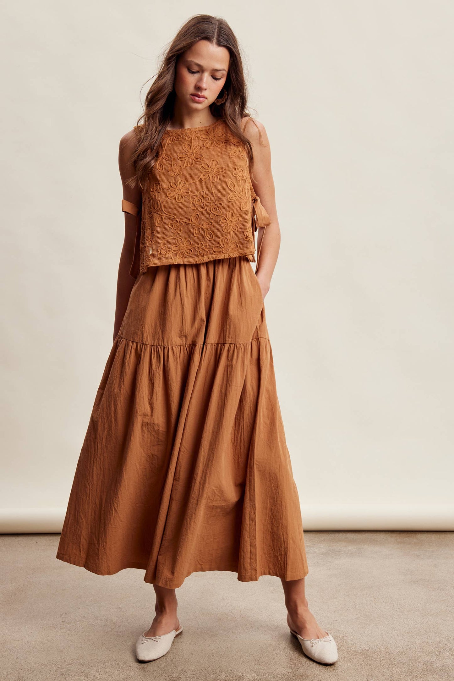 Willows Embroidered Lace Vest