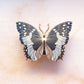 African Bluewing Butterfly Enamel Pin