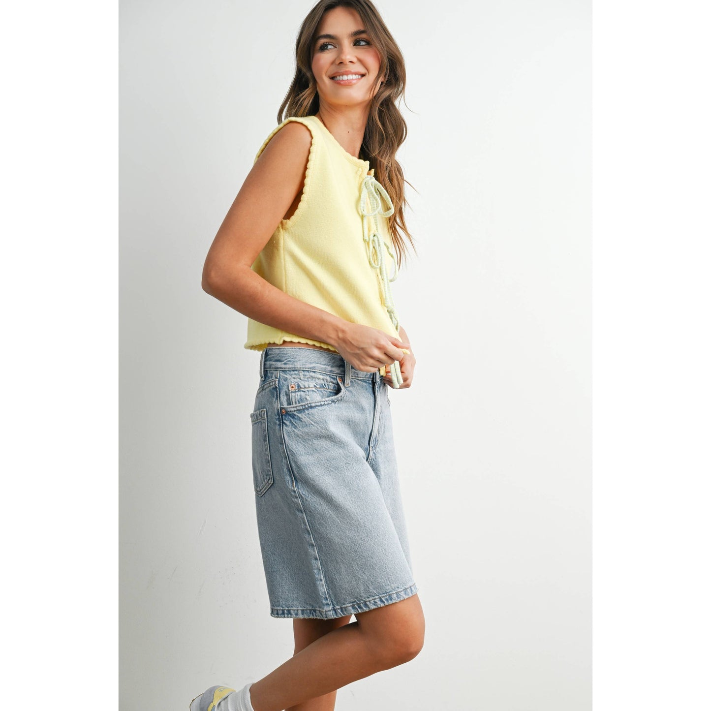 Sweet Honey Tie-Front Vest