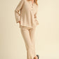 Relaxed Waffle Knit Lounge Pant - Sand