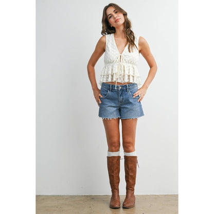 Laura Tiered Ruffle Hem Top