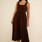 Chocolate Drop Midi Tank Dress