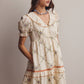 Lana Embroidered Ruffle Cotton Dress