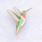 Ruby-Throated Hummingbird Enamel Pin