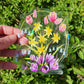 Spring Flowers Window Suncatcher Sticker