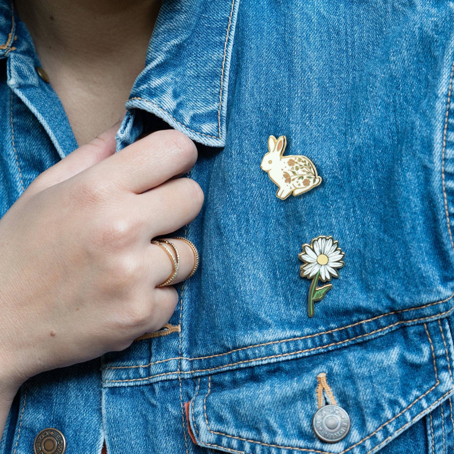 White Rabbit Lapel Pin