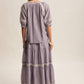 Townhomes Striped Smocked Maxi Skirt
