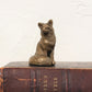 Mini Antiqued Brass Fox Figurine