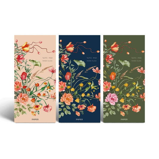 Wild Arrangement Slim Notepad