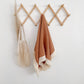 Rust 100% Cotton Fringe Baby Blanket