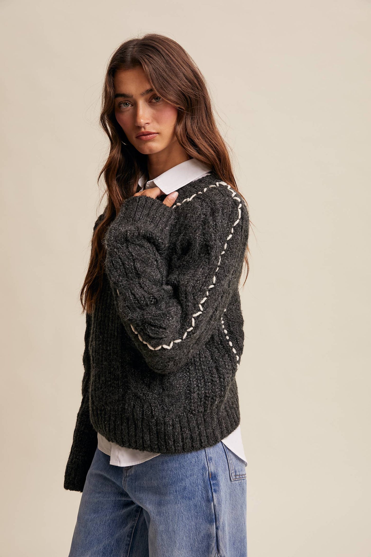 Midnight Mood Knit Sweater
