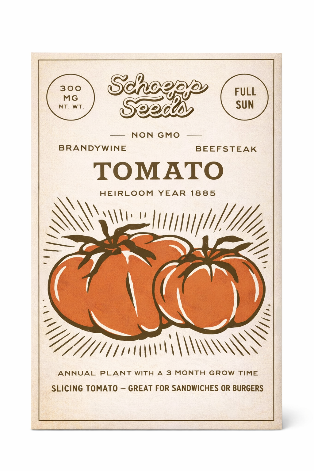 Tomato Heirloom Garden Seed Packets