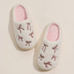 Blissful Bows Embroidered Slippers