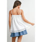 Carmelita Eyelet Trim Cami Top