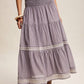 Townhomes Striped Smocked Maxi Skirt