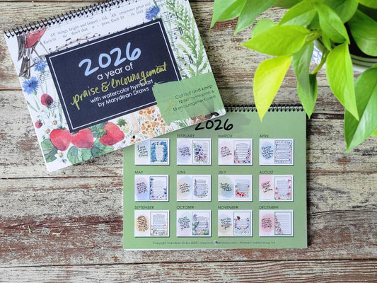 2026 Hymn Calendar: A Year of Praise and Encouragement