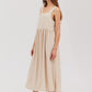 Simple Days Linen-Blend Midi Dress