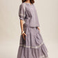 Townhomes Striped Smocked Maxi Skirt