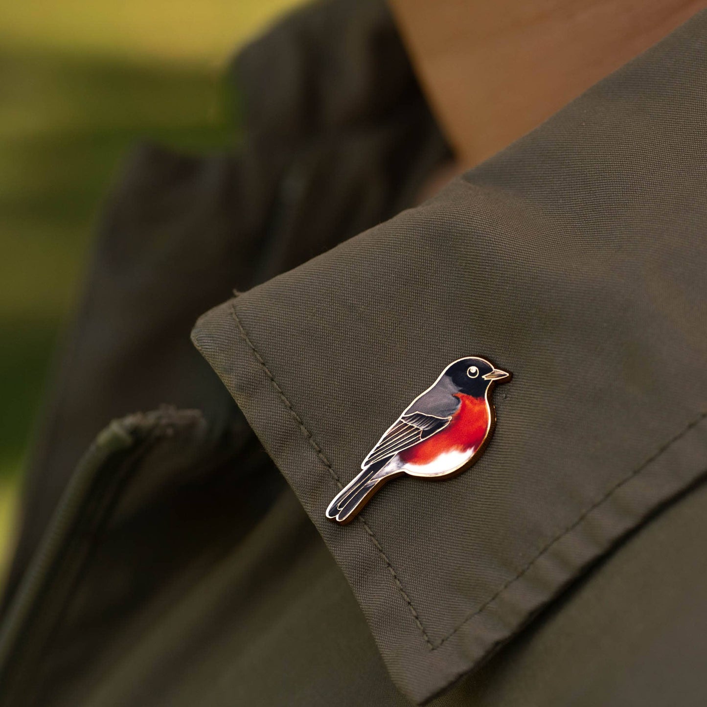 Robin Enamel Pin