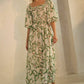 Garden Imprints Midi Dress
