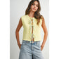 Sweet Honey Tie-Front Vest