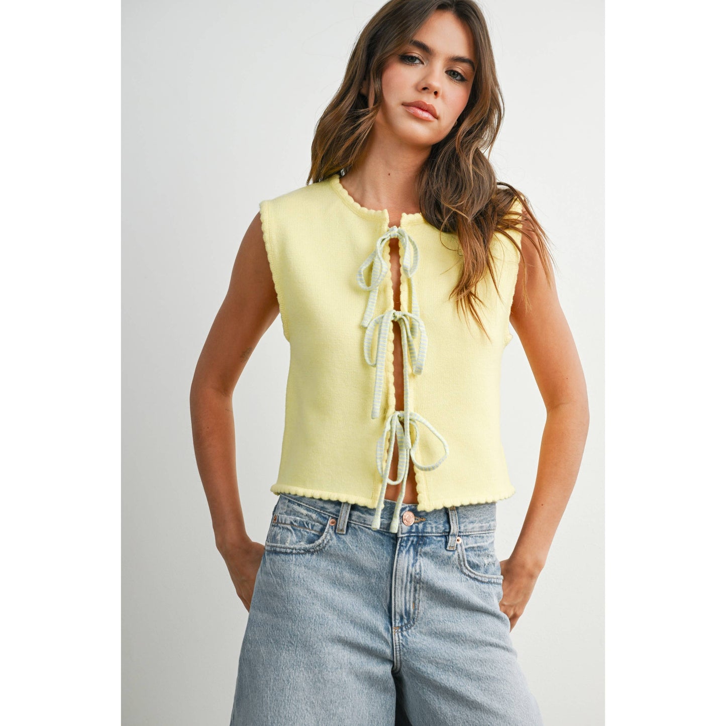 Sweet Honey Tie-Front Vest
