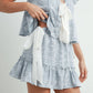 Breezy Ruffle Tie-Front Top