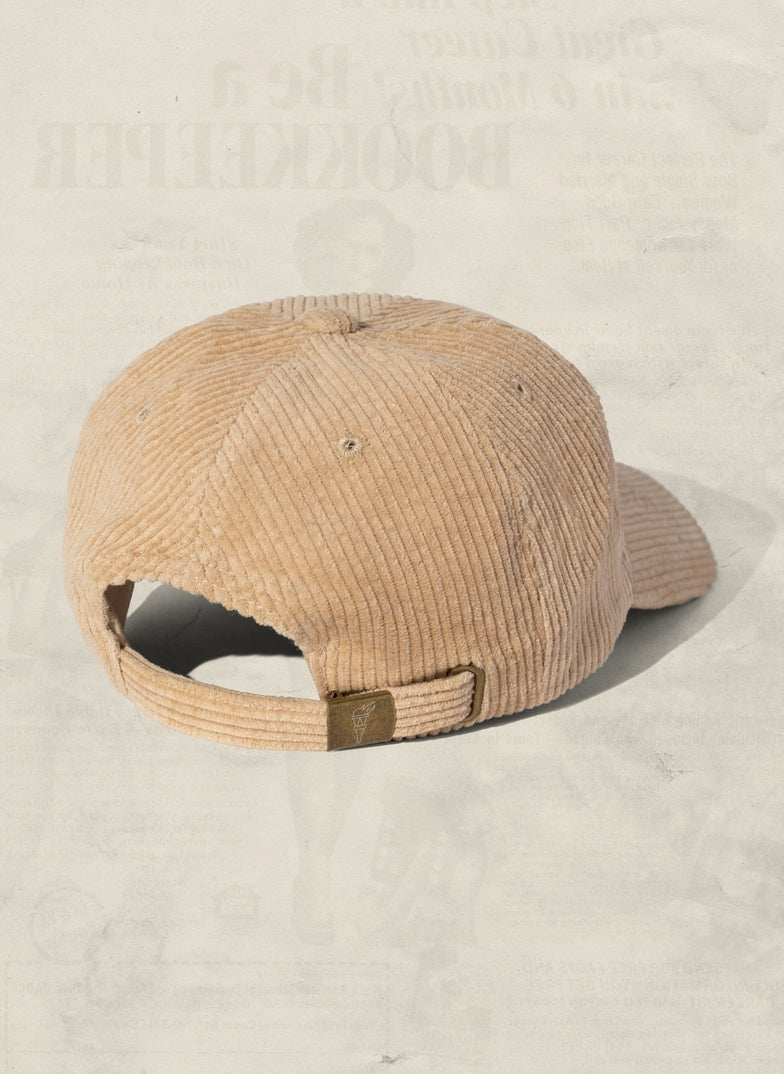 Corduroy Baseball Hat - Eggshell