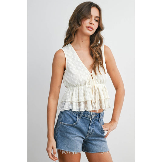 Laura Tiered Ruffle Hem Top