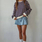 Seafarer Knit Cotton Striped Crew Neck