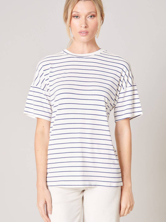 Everyday Short-Sleeved Striped Tee