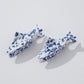 Blue Floral Sardine Claw Clip