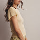 Ivory Puff Sleeve Knit Top