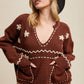 Coastal Cowboy Embroidered Knit Sweater
