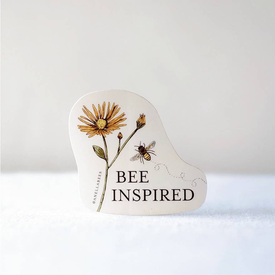 "Bee Inspired" Vinyl Sticker