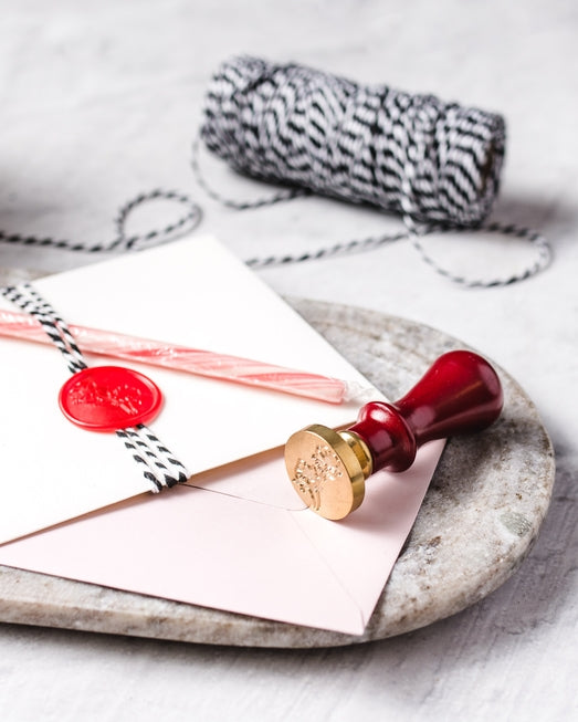 Wax Seal Stamp and Wax Stick Set - Poppy