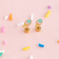 Teeny Ice Cream Cones Nap Earrings